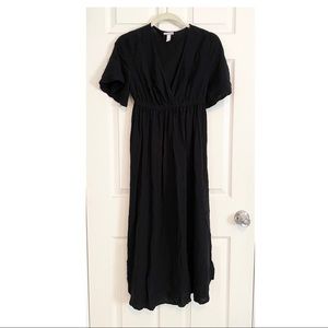 Black Maternity Empire Waist Dress Size Small